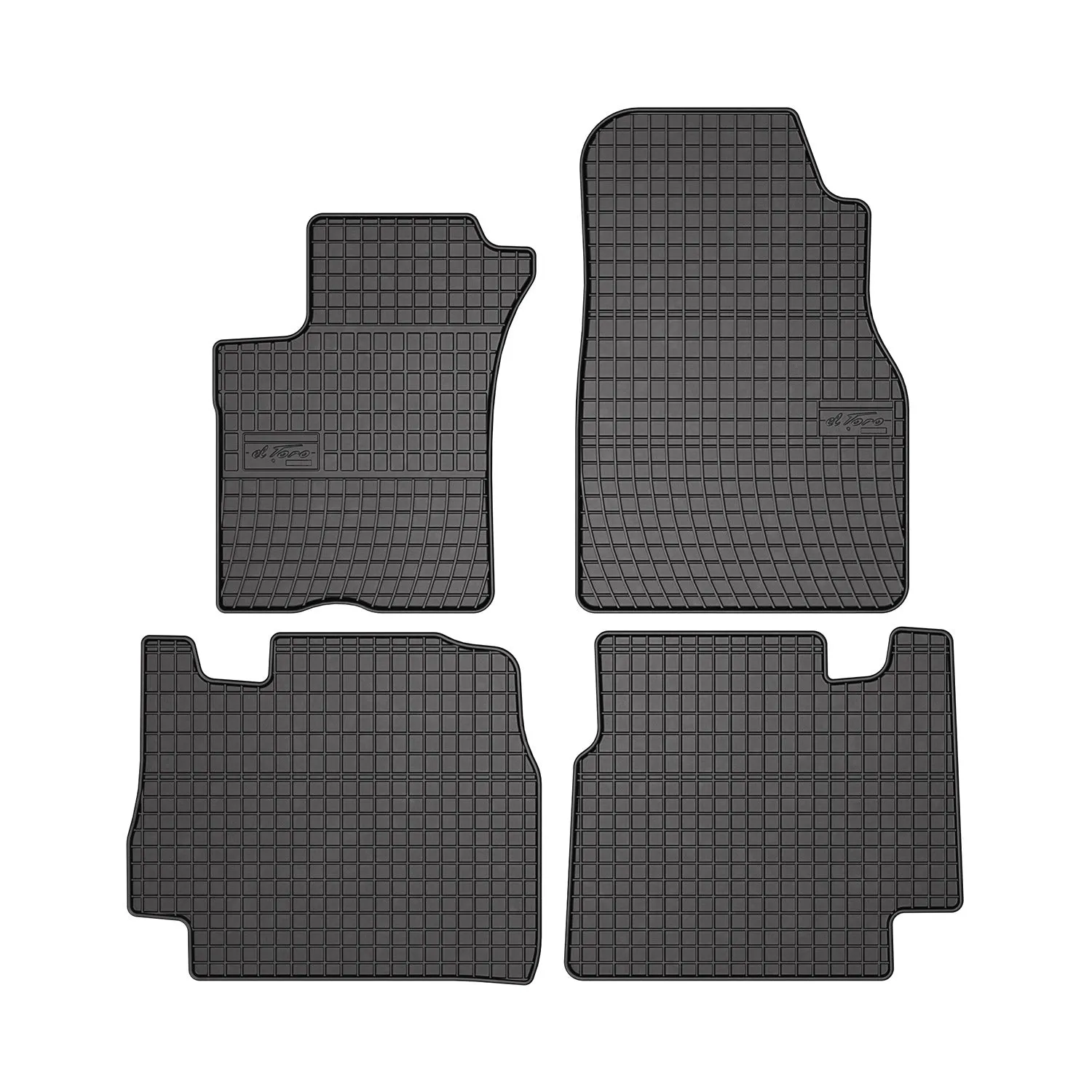 1997-2005 Mercedes M ML Class W163 Floor Mats Liners Full Set All Weather Rubber Black