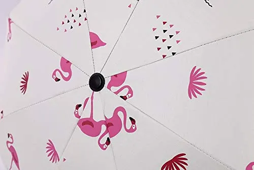 1PC Vinyl Umbrella Pink Flamingo Sun Protection UV Umbrella Sunny and rain Umbrellas