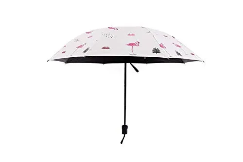 1PC Vinyl Umbrella Pink Flamingo Sun Protection UV Umbrella Sunny and rain Umbrellas