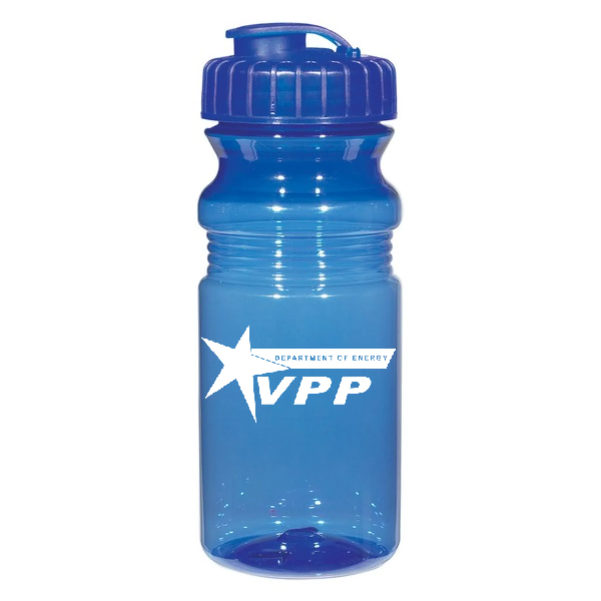 20 Oz. Poly-Clear Fitness Bottle with Super Sipper Lid - #403427