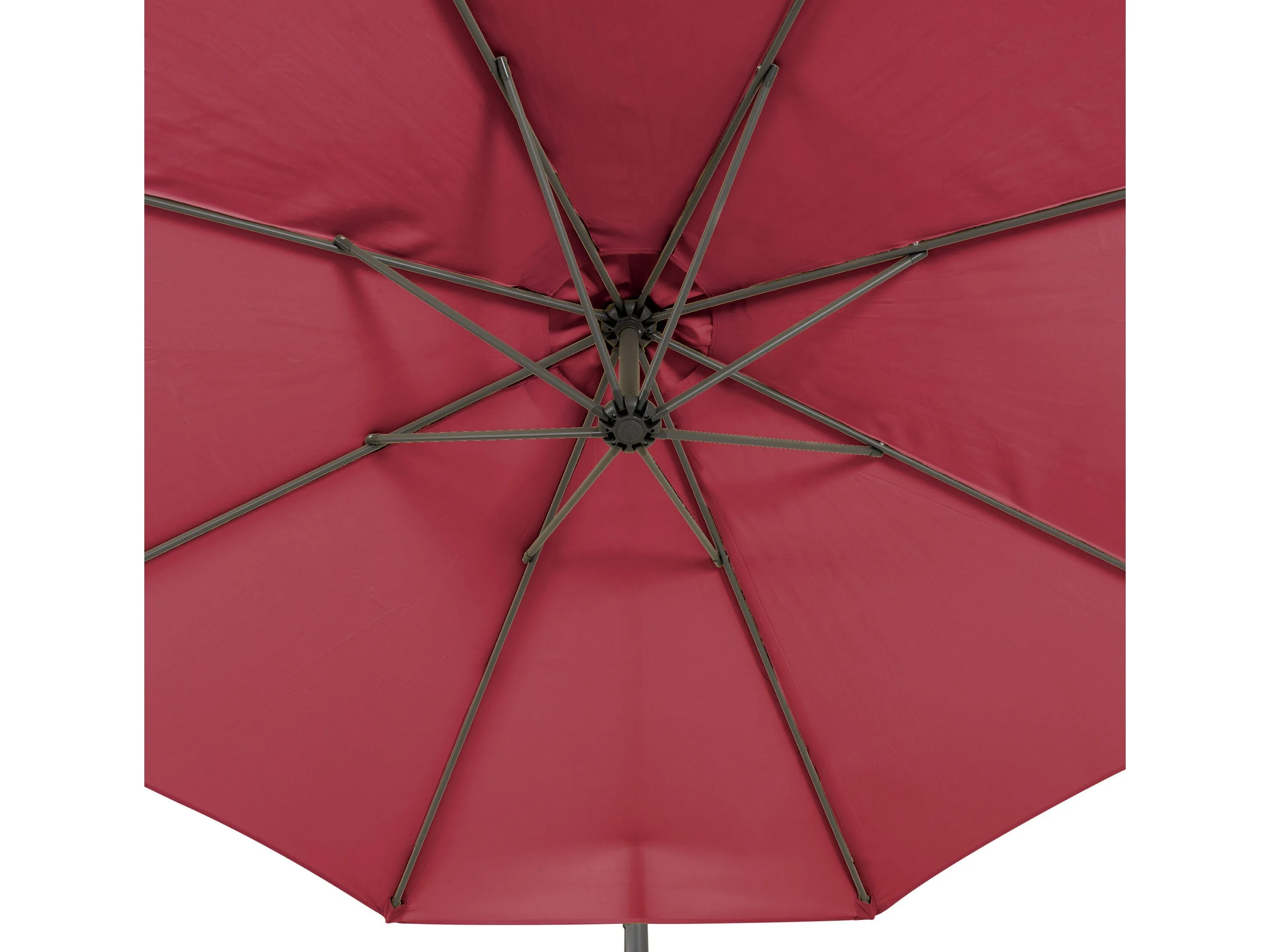 9.5ft Tilting Offset Patio Umbrella - Wine Red