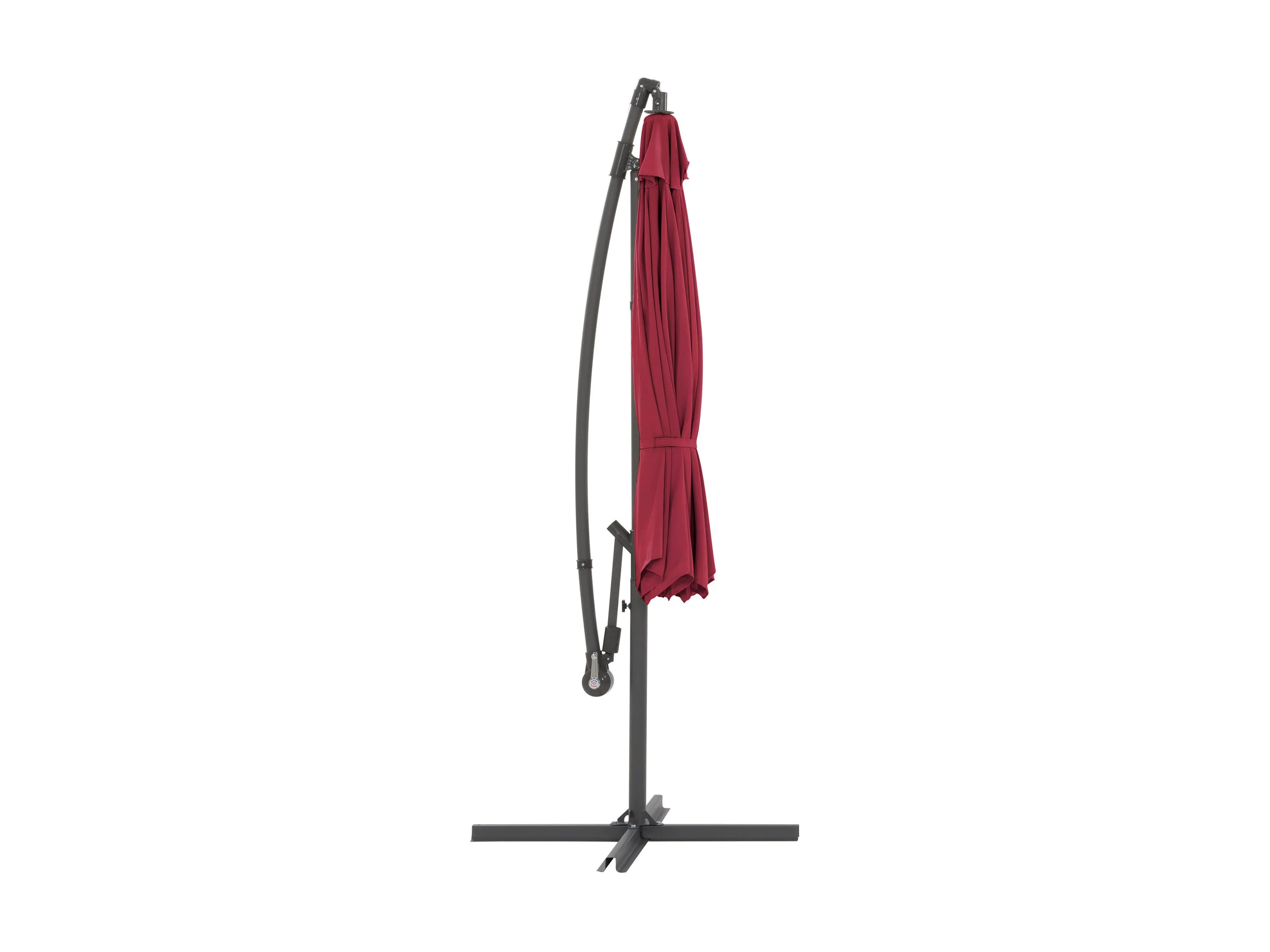 9.5ft Tilting Offset Patio Umbrella - Wine Red