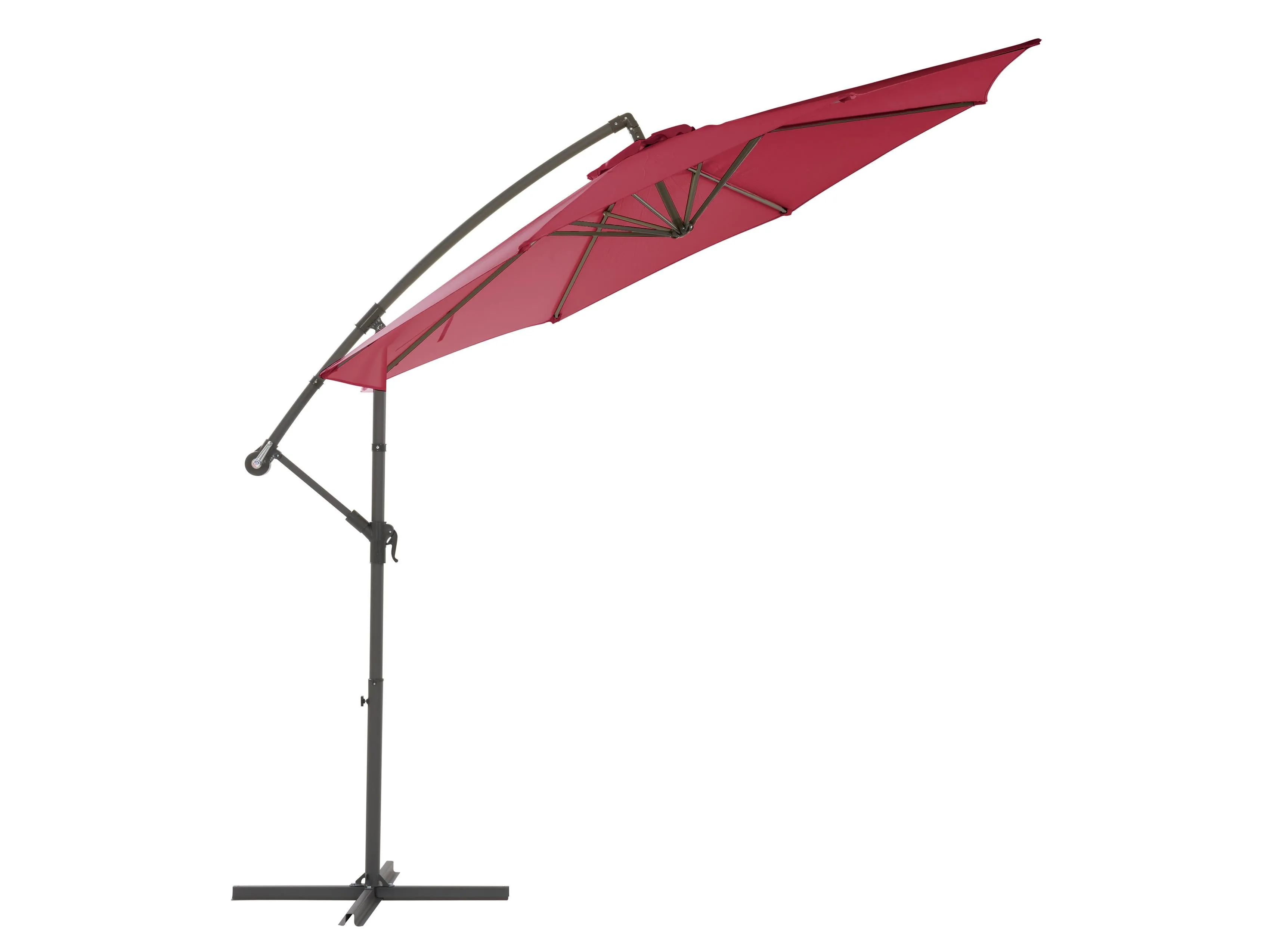 9.5ft Tilting Offset Patio Umbrella - Wine Red