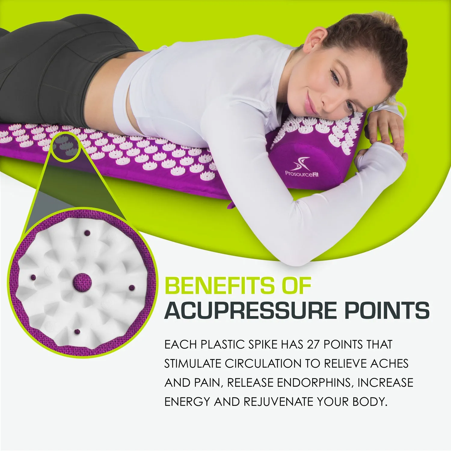 Acupressure Mat and Pillow Set