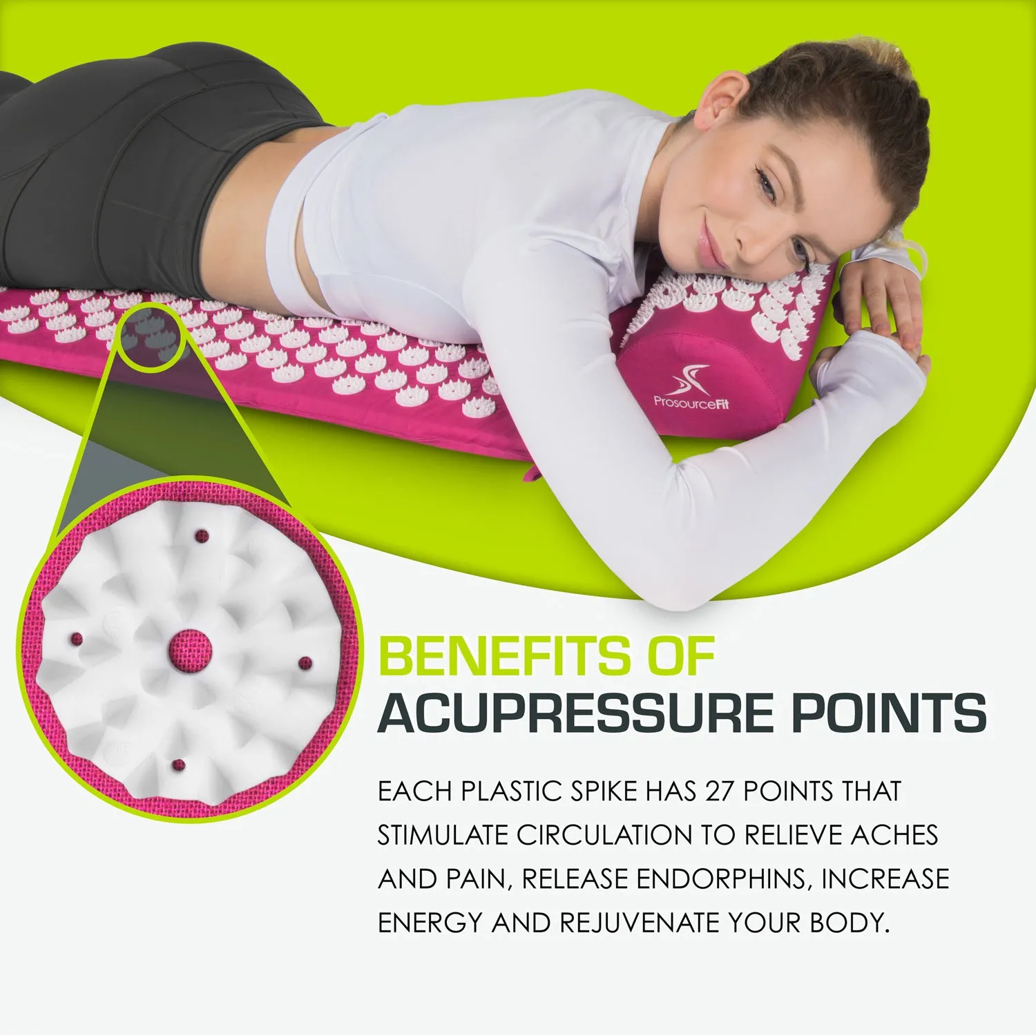 Acupressure Mat and Pillow Set