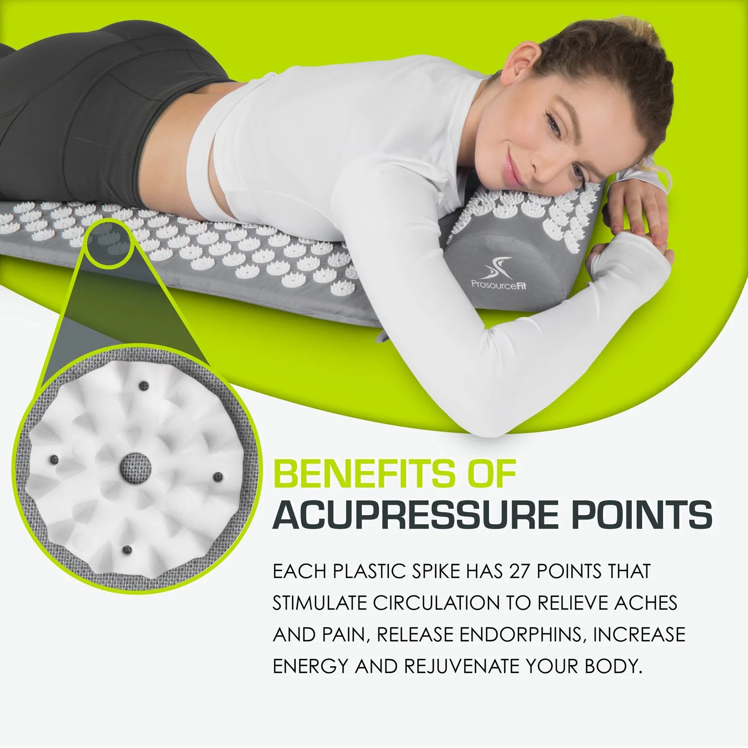 Acupressure Mat and Pillow Set