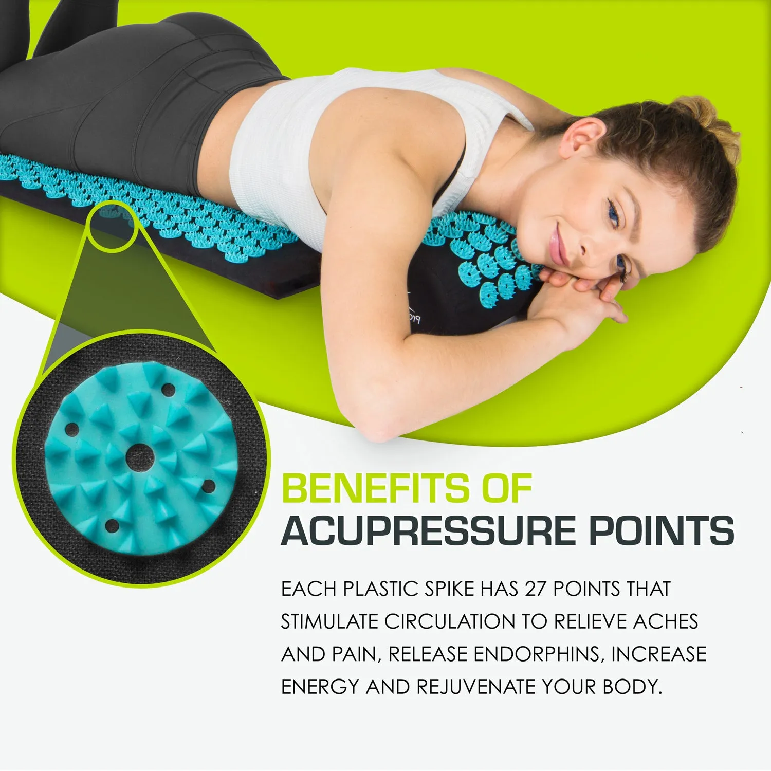 Acupressure Mat and Pillow Set