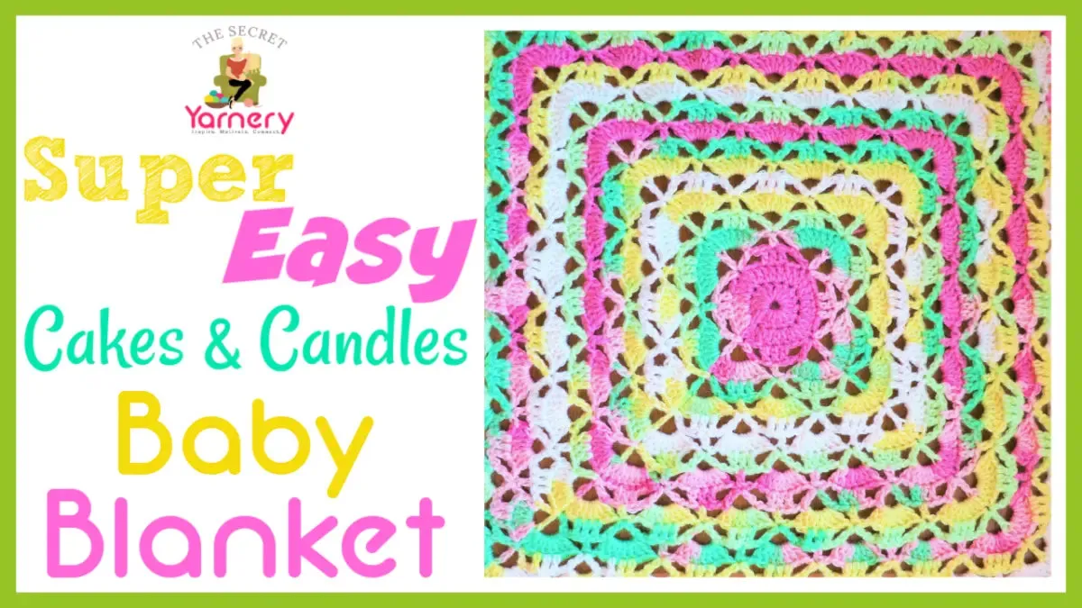 Cakes & Candles Lacy Crochet Baby Blanket – Soft and Elegant Pattern