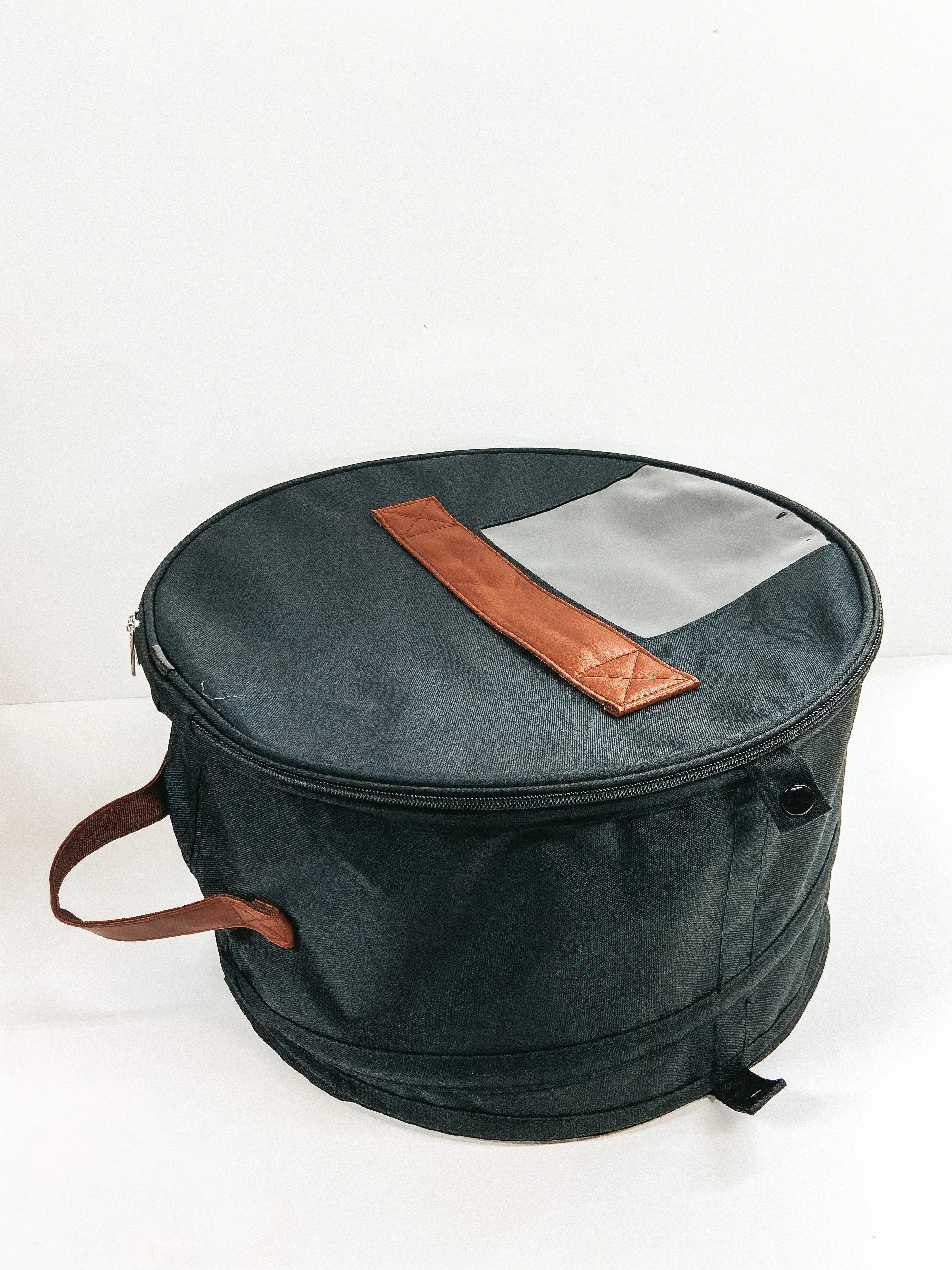 Collapsible Travel Hat Box in Black