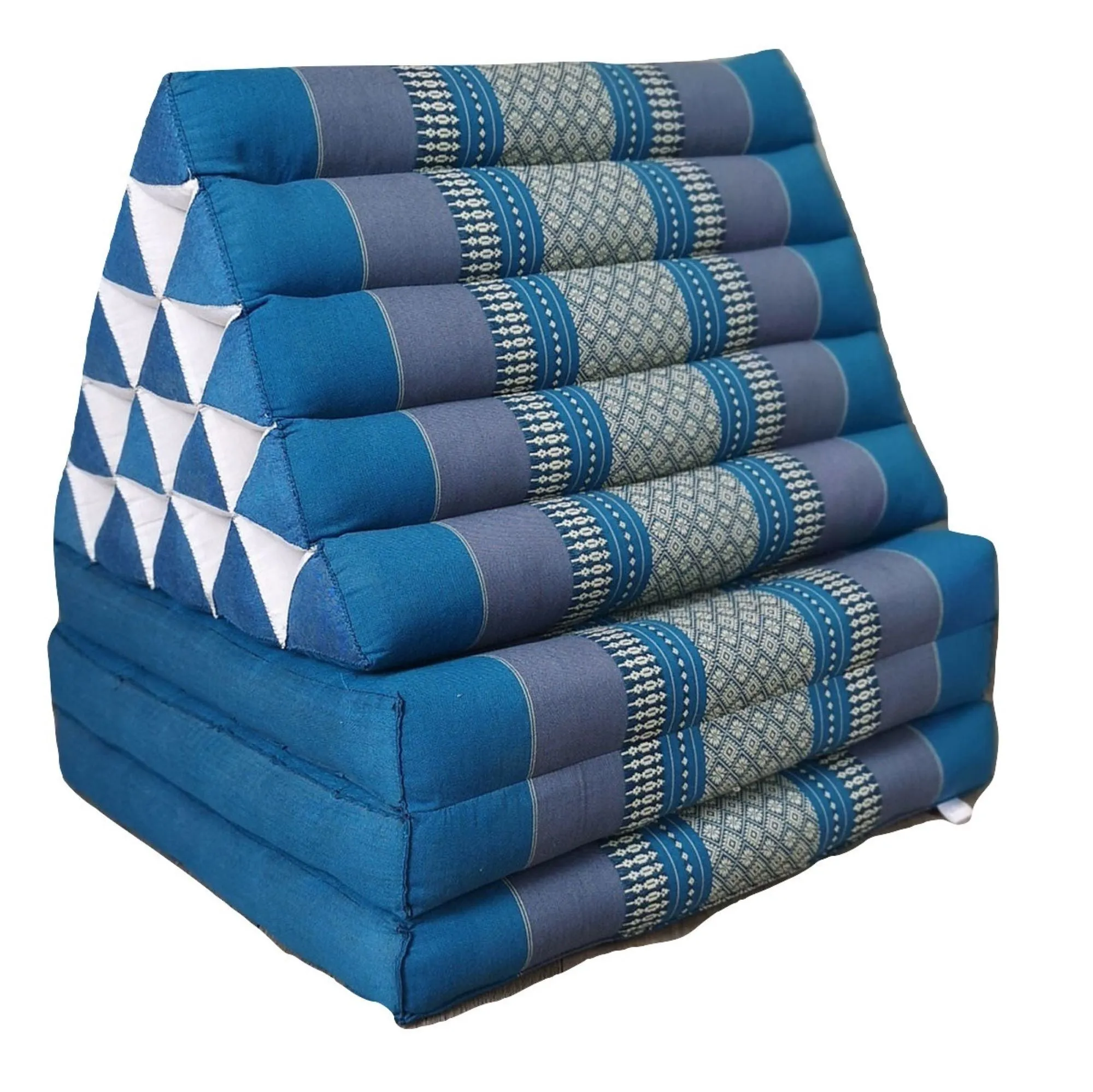 Day bed roll out mattress 3-Folds with backrest Cushion -100% Thailand handmade Kapok-BRedThai kapok cushion