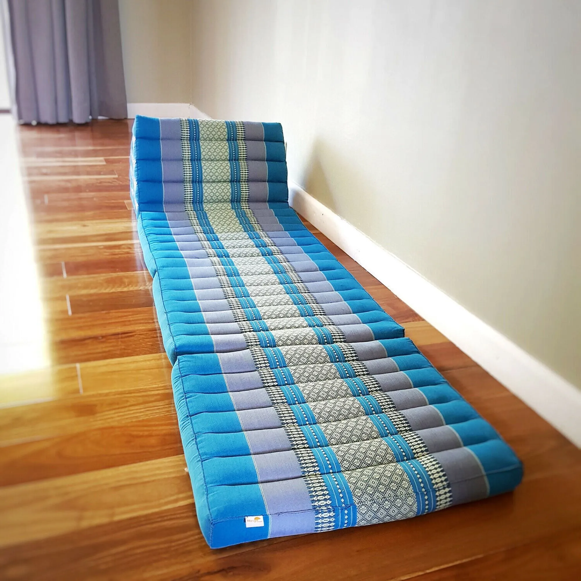 Day bed roll out mattress 3-Folds with backrest Cushion -100% Thailand handmade Kapok-BRedThai kapok cushion