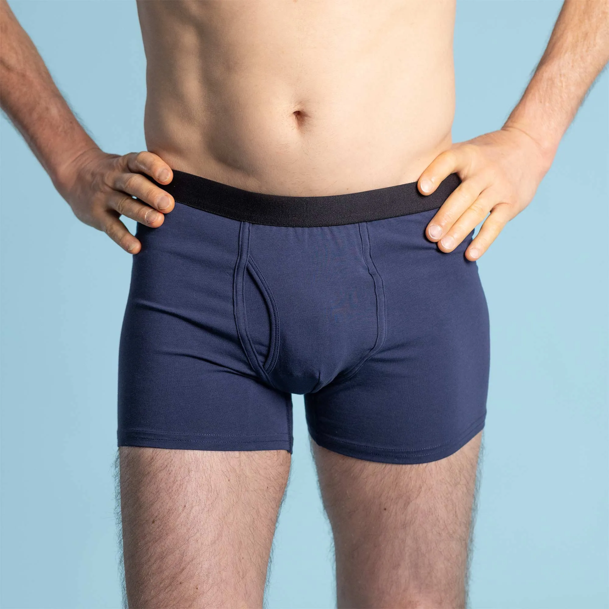 ESSEX Organic Cotton Sports Boxer Briefs (Gusset Crotch)