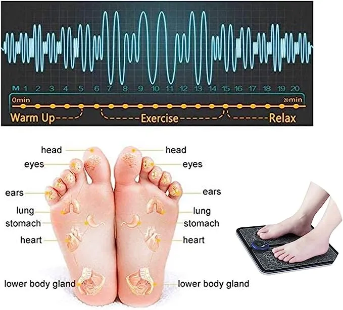 Folding Portable Rechargeable EMS Foot Masager