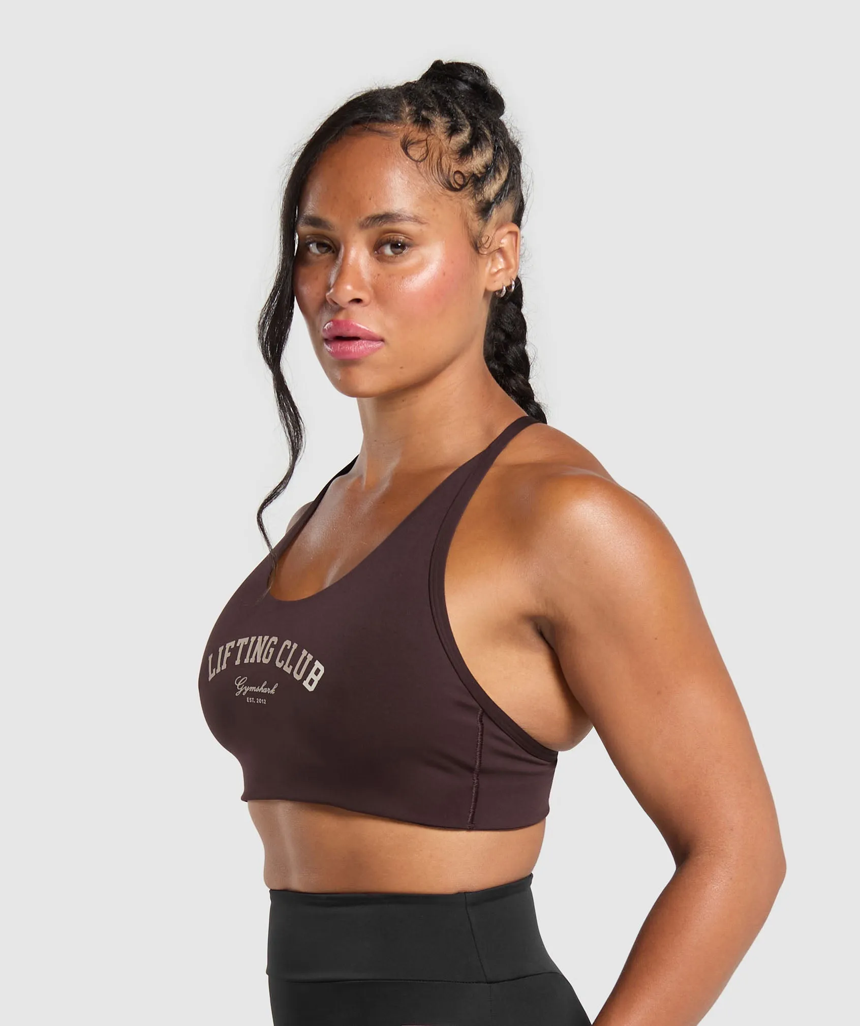 Gymshark Lifting Club Retro Bra - Heritage Brown