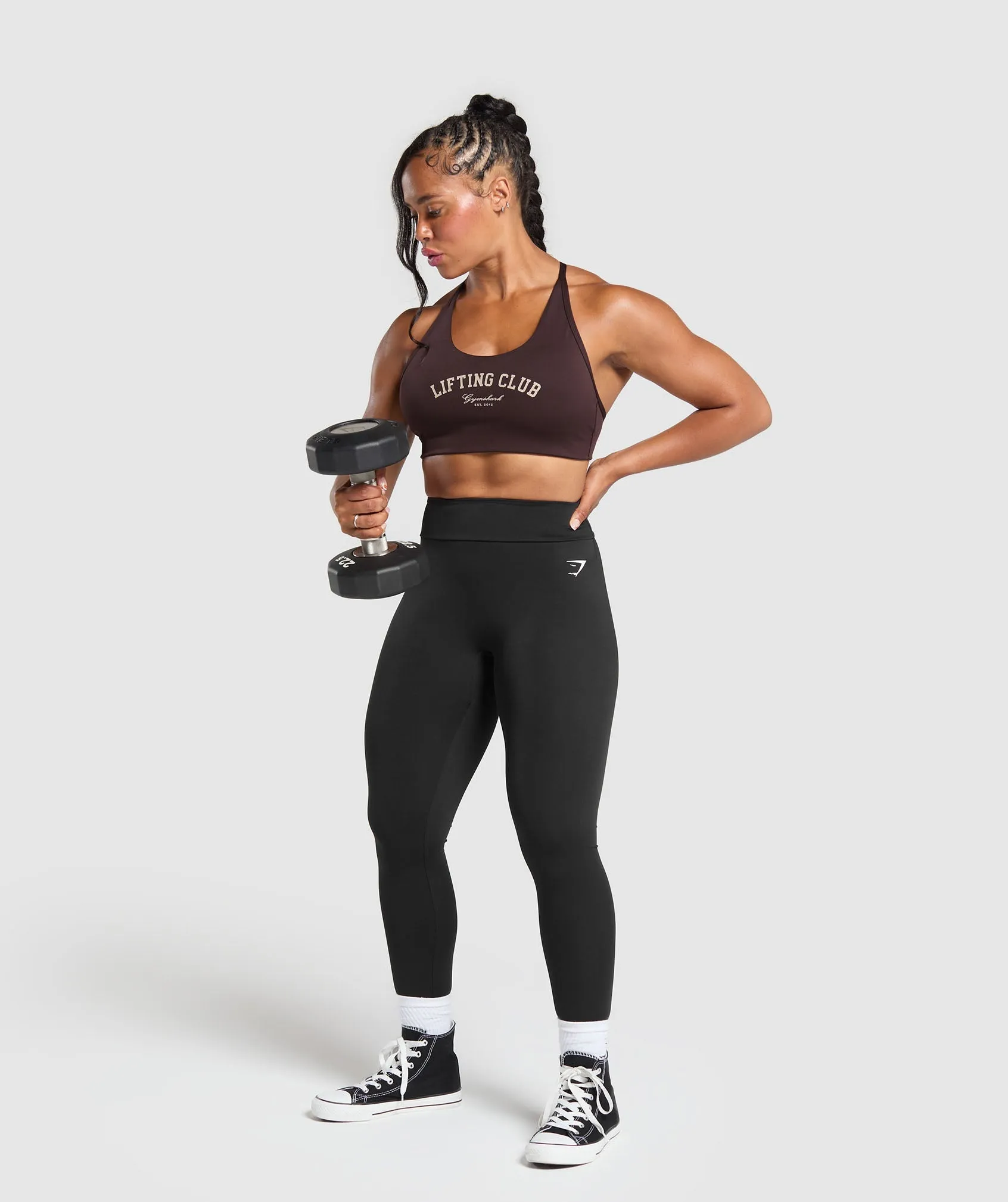 Gymshark Lifting Club Retro Bra - Heritage Brown