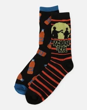 Hypnotic Hats Ltd Kenan & Kel 2-Pair Pack Socks