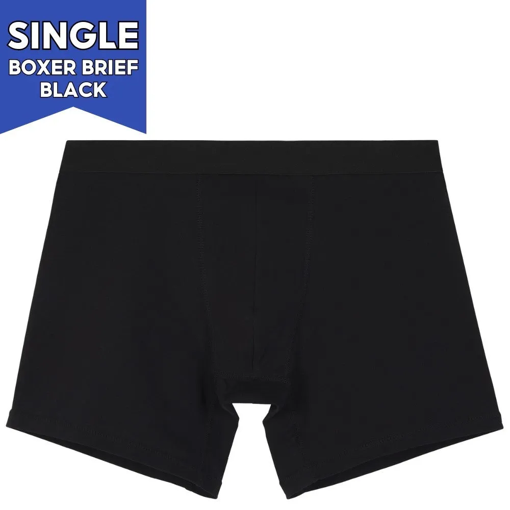 IDENTITY Apparel Mens Basic Boxer Briefs Premium Cotton Underwear