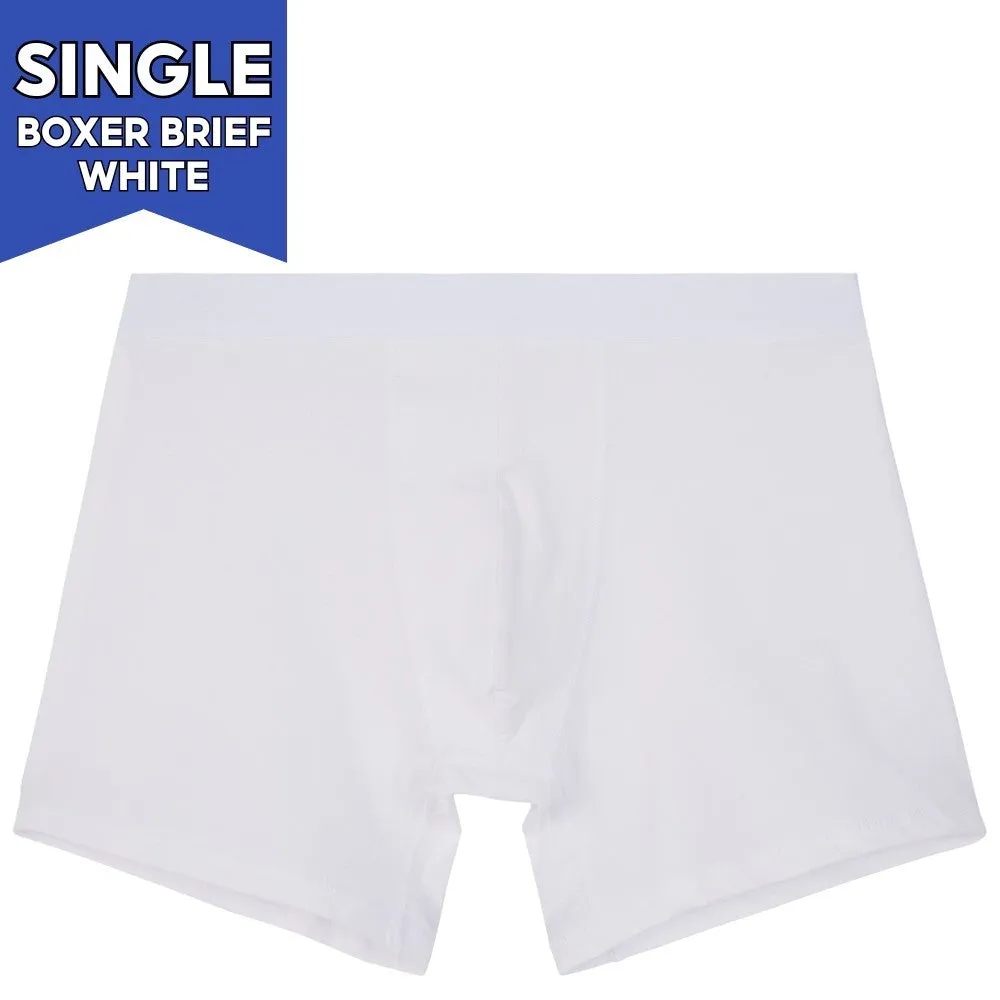 IDENTITY Apparel Mens Basic Boxer Briefs Premium Cotton Underwear