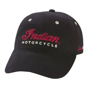 Indian Motorcycle 2863727 Polaris Indian Branded Embroidered Hat with Secure Hook and loop