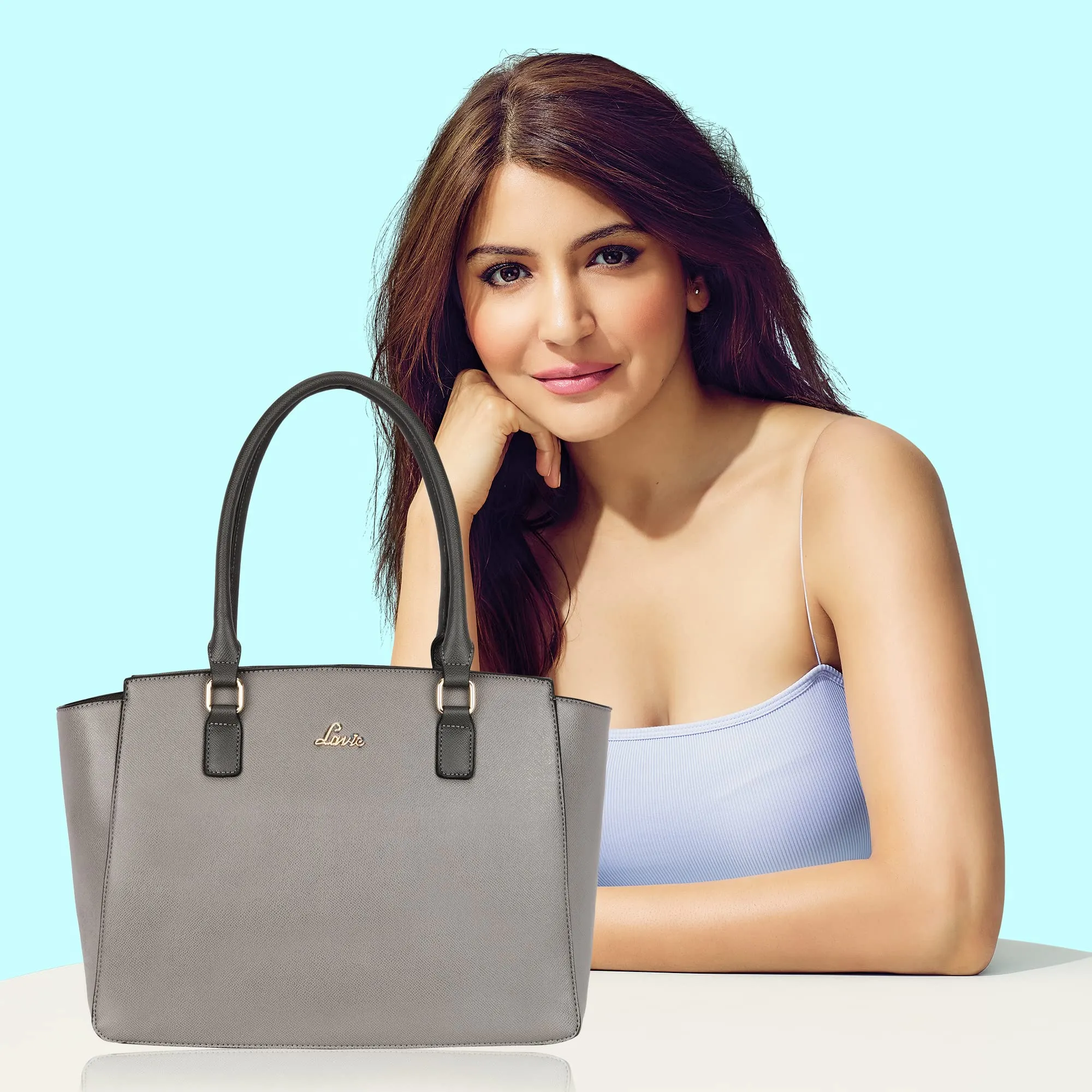 Lavie womens Tonal Kaley T Large Lt.Grey Tote Bag