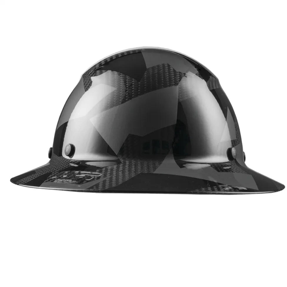 LIFT DAX - Full Brim Carbon Fiber Camo Hardhat, HDC-20CK, HDC-20CJ or HDF50C-20CK