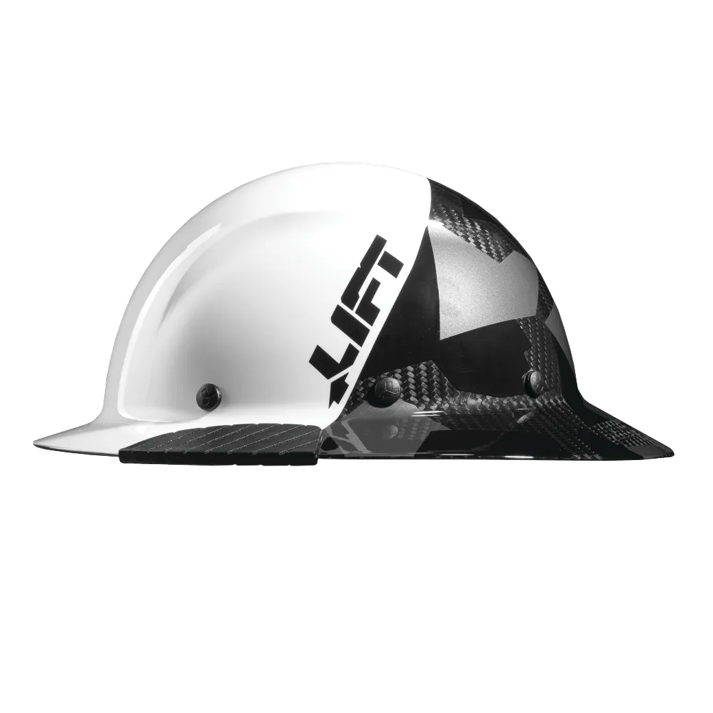 LIFT DAX - Full Brim Carbon Fiber Camo Hardhat, HDC-20CK, HDC-20CJ or HDF50C-20CK