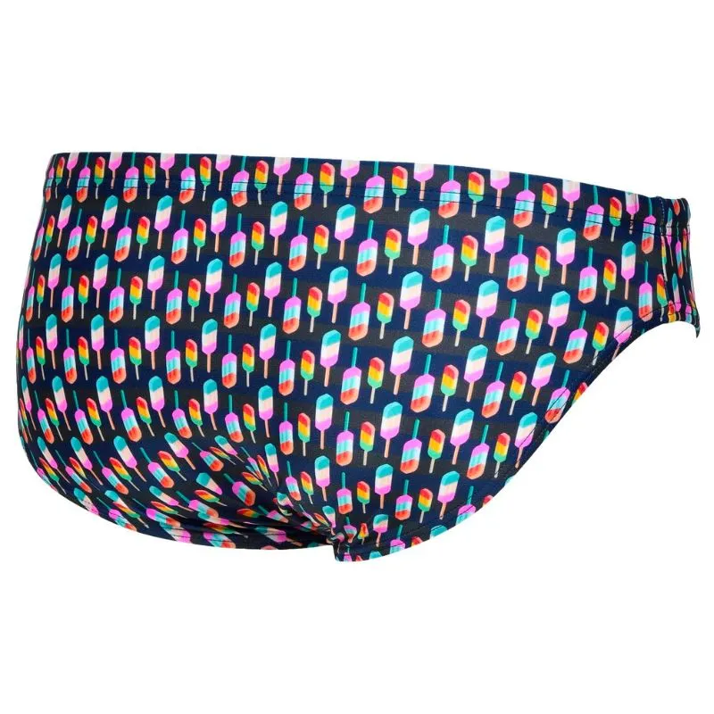 MEN'S ALLOVER BRIEF - ASPHALT/MULTI