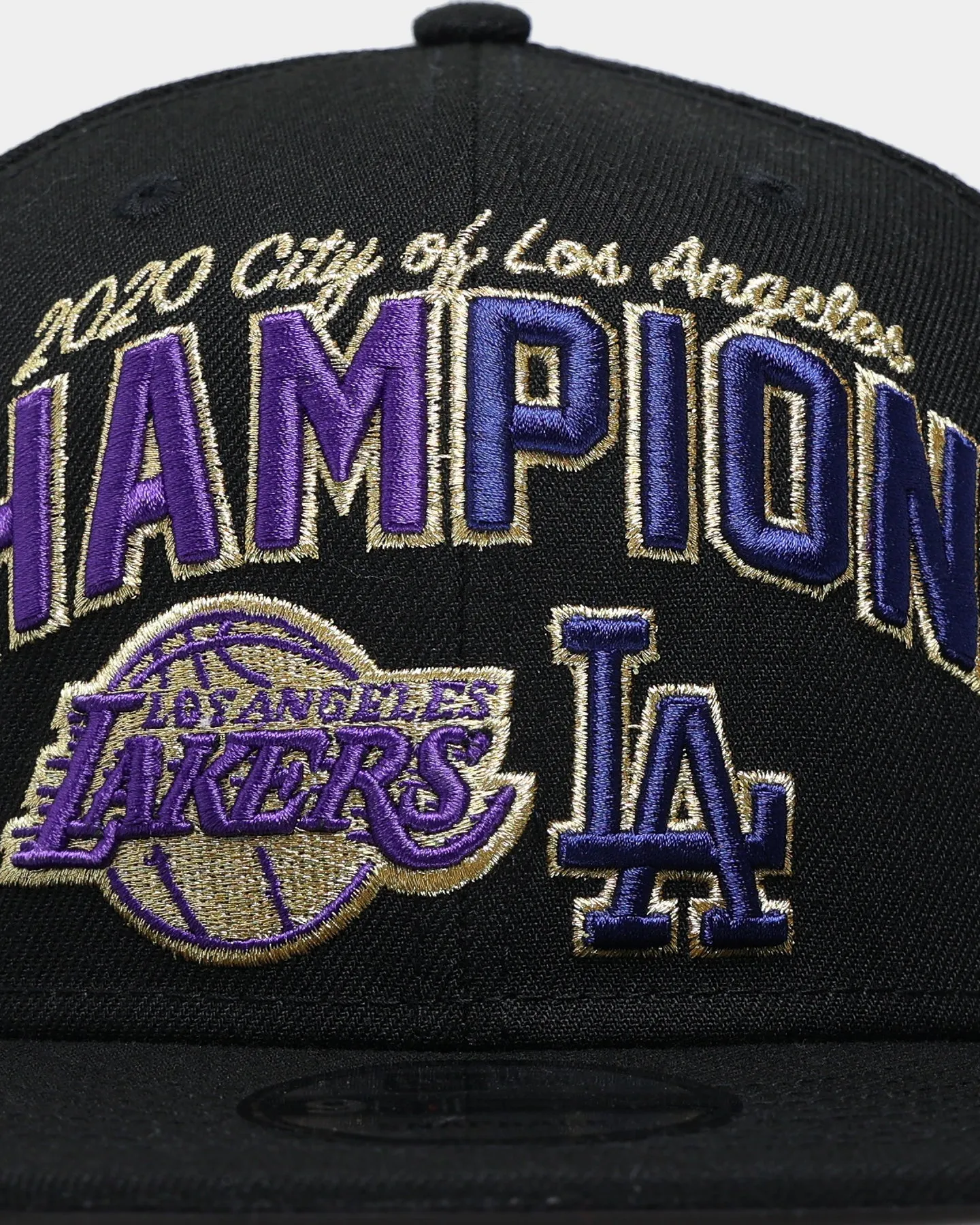 New Era Los Angeles Dodgers/Los Angeles Lakers Champs 9FIFTY Snapback Black