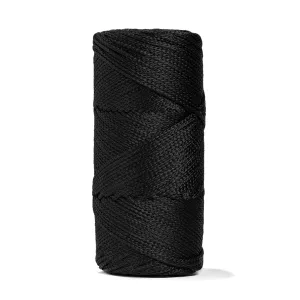 Outdoor 2 mm Macrame Braided Cord – Black Color