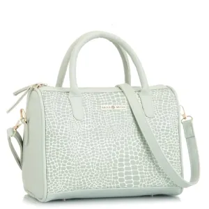 SACCI MUCCI Women's Handbag | Women's Tote Bag | Women's Top-Handle Bags | Women's Satchels | Women's Hobos & Shoulder Bags-Alligator Print (MInt Green)