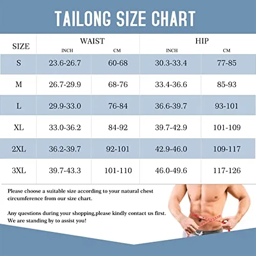 TAILONG Men Tummy Control Shorts High Waist Slimming Underwear Body Shaper Seamless Belly Girdle Boxer Briefs (Black with Fly, XL)