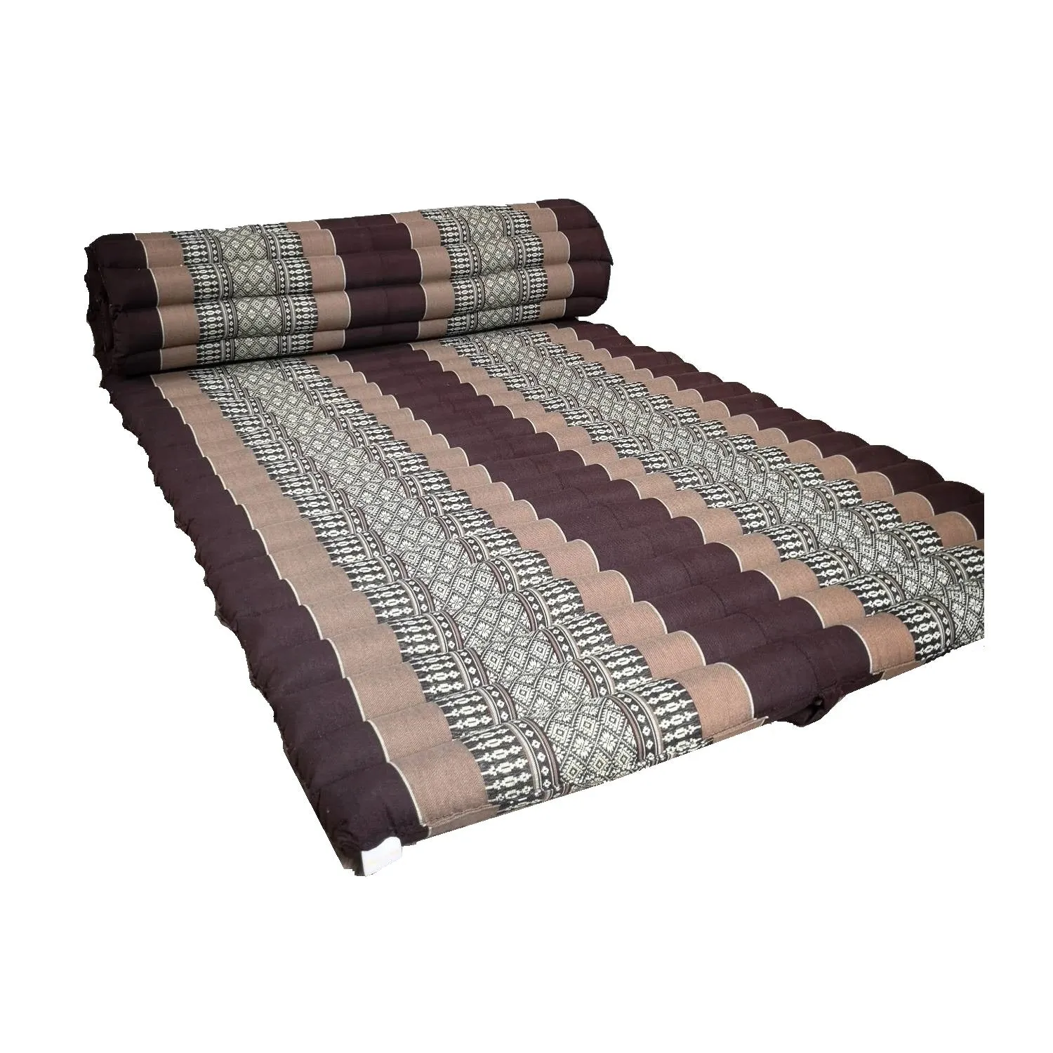 Thai kapok cushion Day bed Roll Out Mattress Foldout Mat relaxation, camping or Yoga Matt Natural Kapok Filled_ 152x200 