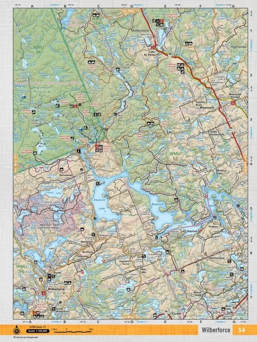 Wilberforce Adventure Topographic Map | CCON54 | Backroad Mapbooks