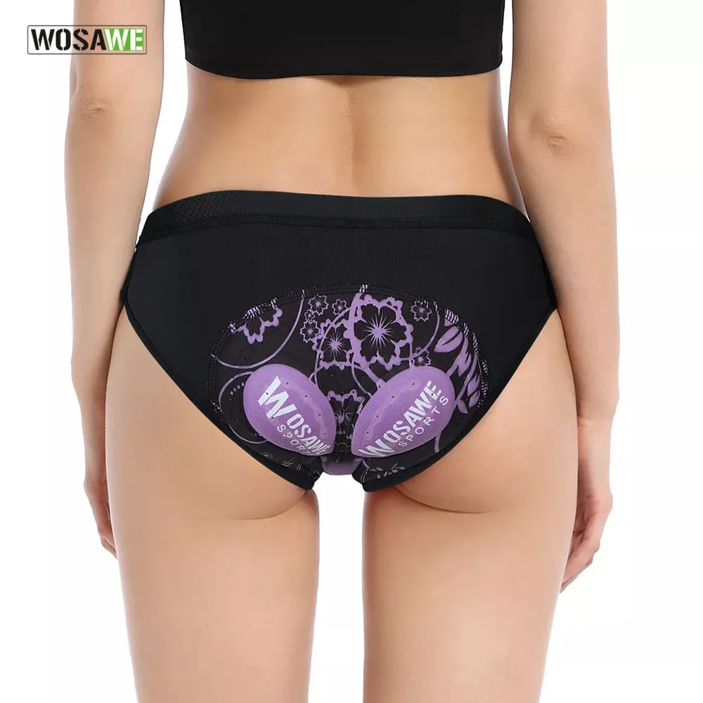 Women's Cycling Shorts Mtb Bicycle Briefs Underwear 3D Padded Printing Pad Road Bike Triangle Underpants